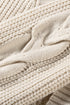 Open Front Cable Sleeve Long Cardigan